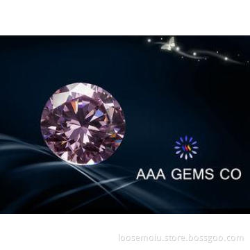 0.2 CT Pink Moissanite Loose Stones In Size 3.25 MM Round S